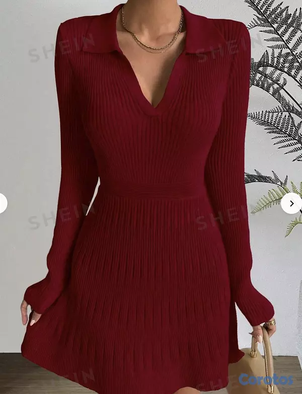 ropa para mujer - Vestido Rojo Shein 1