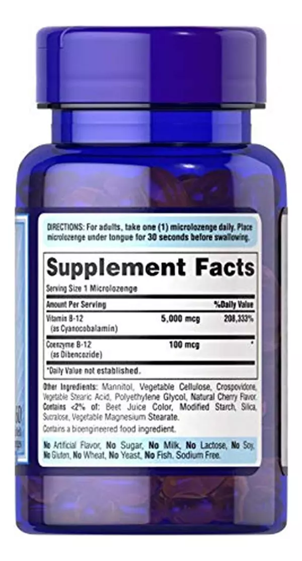 Salud y Equipamiento Médico - Puritans Pride La Vitamina B-12 Ayuda A Convertir Los Alimen 3