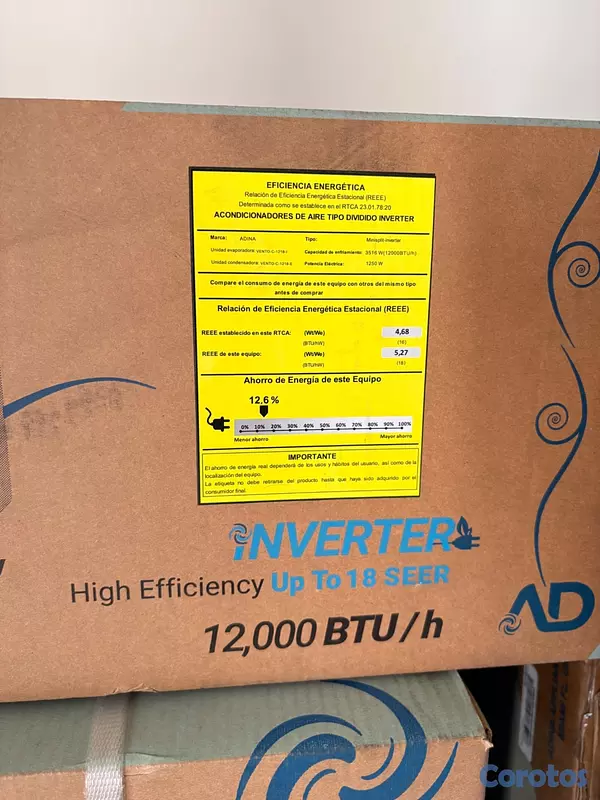 aires acondicionados y abanicos - Aire acondicionado 12,000 BTU inverter  2