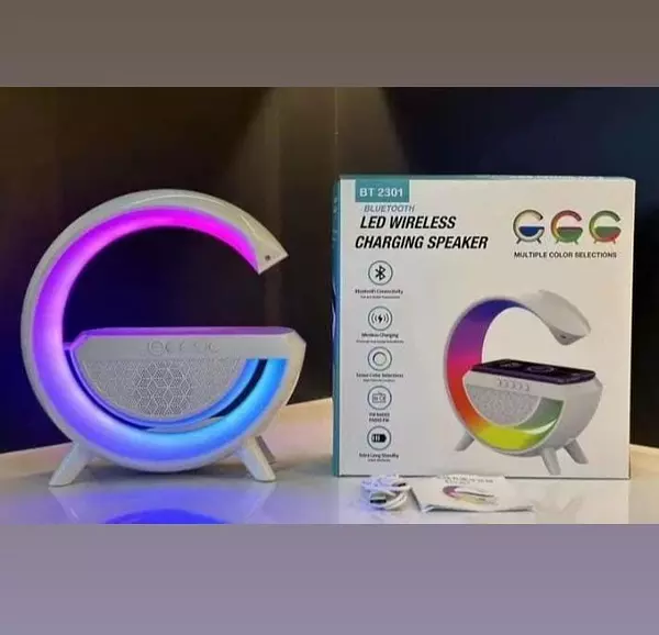 accesorios para electronica - Altavoz Bluetooth SRS 3 en 1 + Cargador Inalámbrico + Lámpara Led Modelo BT 2301 2