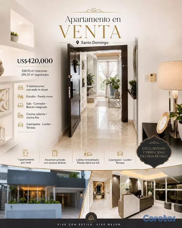 apartamentos - Apartamento amplio en venta en Ensanche Naco 13