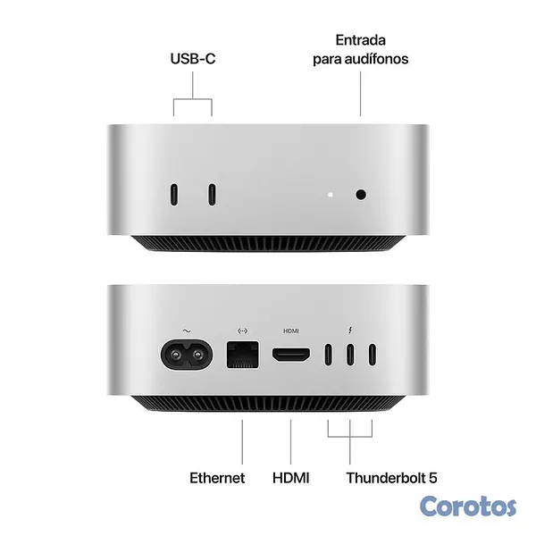 computadoras y laptops - Mac mini Chip M4 – 16GB RAM / 256GB SSD Nuevas Selladas  6