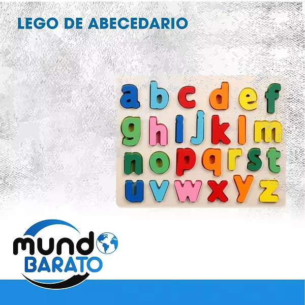 juguetes - ROMPECABEZAS LEGO DE MADERA ABECEDARIO NUMERO FORMAS ALFABETO MONTESORI 2
