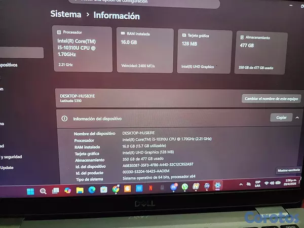 computadoras y laptops - Dell Latitude 5310 2