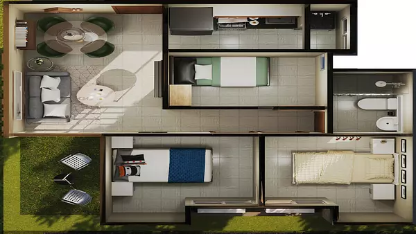 apartamentos - VENTA APARTAMENTO DE 3 HABITACIONES EN EXCLUSIVO PROYECTO-AUTOPISTA LAS AMÉRICAS 7