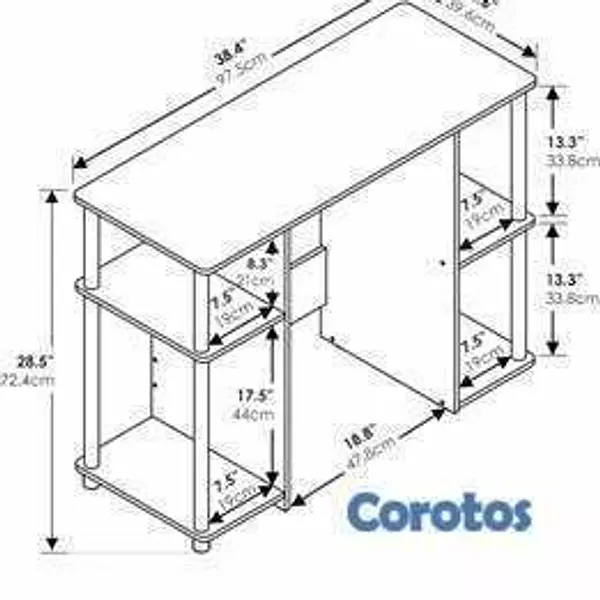 muebles y colchones - 🖥️ Escritorio de Estudio Furinno JAYA 6
