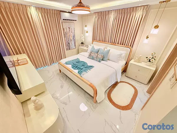 casas vacacionales y villas - casa dentro de residencial privado con piscina en boca chica  8
