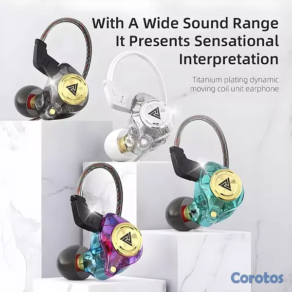 camaras y audio - Audífonos QKZ AK3 HiFi Auriculares Monitor  Micróf 2