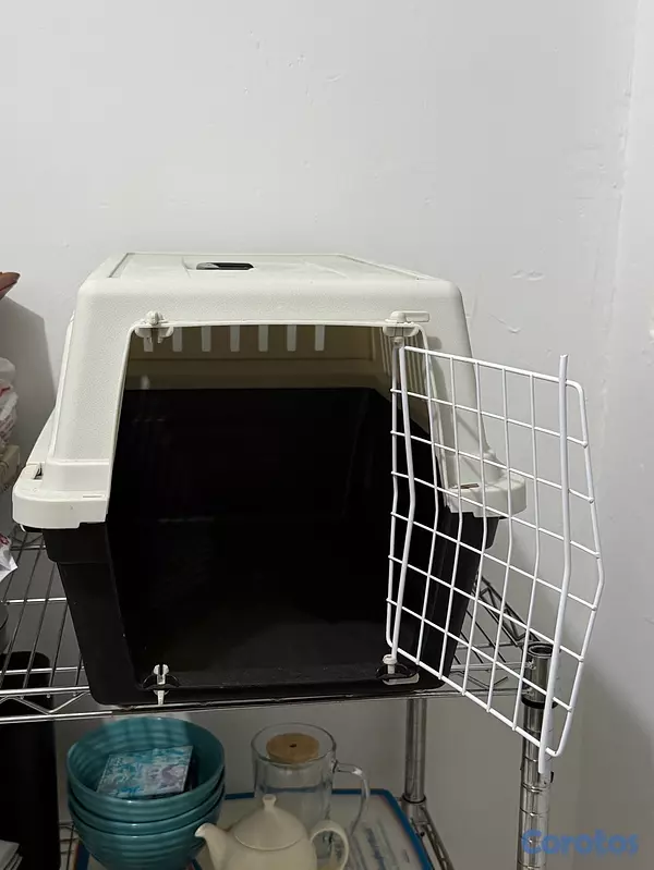 animales y mascotas - Jaula de transporte para perro pequeño – Segura y práctica 2