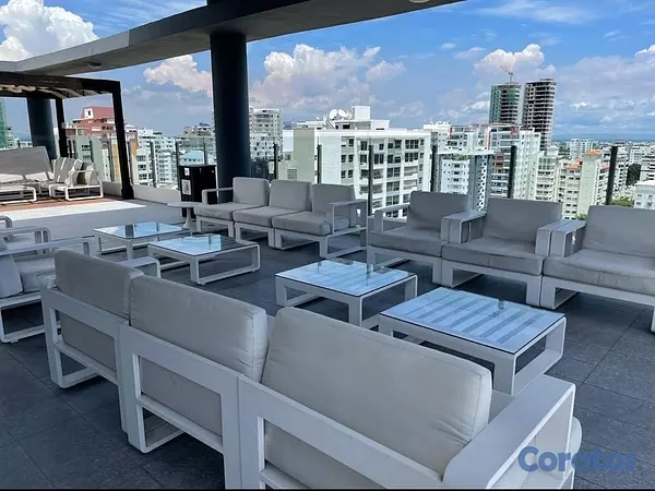 apartamentos - Apartamento Amoblado de 2 Habitaciones en Alquiler - Piantini - Áreas Sociales 14