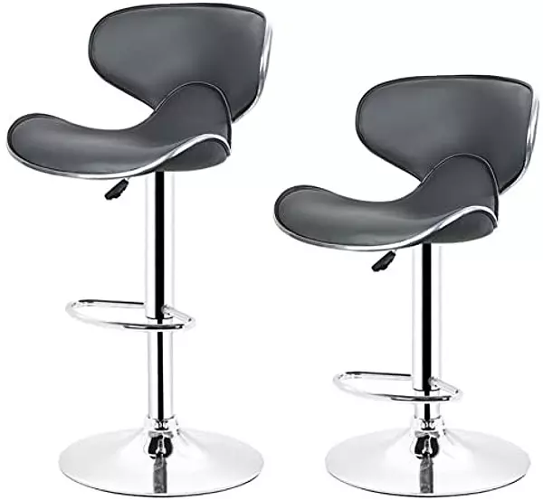 decoración y accesorios - Taburete De Bar, Barra, Silla Alta, Desayunador Sillas Altas NEGRO y BLANCO 4