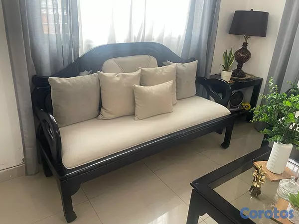 muebles y colchones - juego de muebles caoba  2