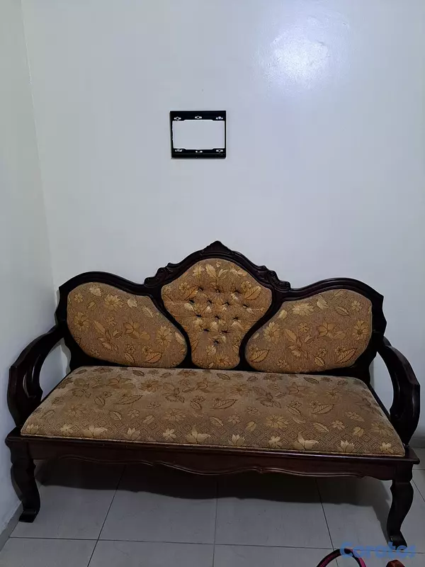 muebles y colchones - Juego de muebles en caoba 2 butacas y uno de 3 per 2