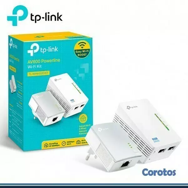 computadoras y laptops - POWERLINE TP-LINK TL-WPA4220KIT, ACCESS POINT TL-WPA4220, 2.4GHZ/300MBPS, 4