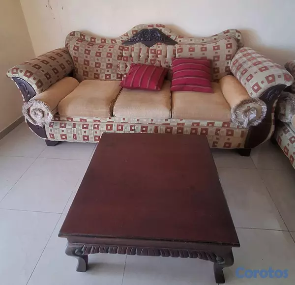 muebles y colchones - juego de muebles en Caoba  2