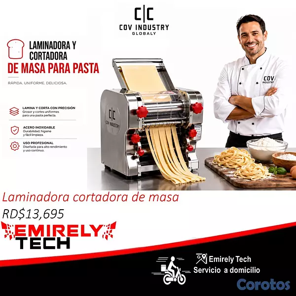 equipos profesionales - Laminadora de masa de 9 pulgadas laminadora cortad 1