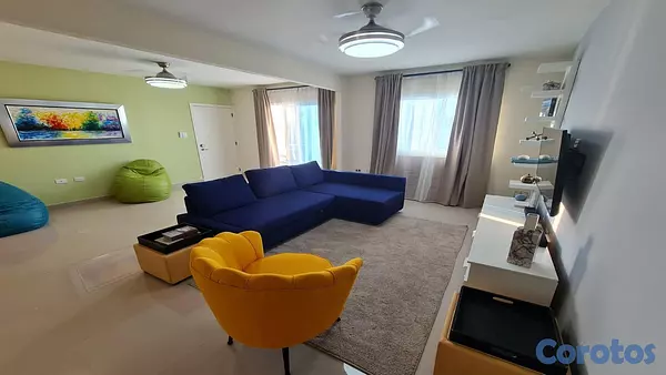 apartamentos - Apartamento amueblado y alquilado en venta en Punta Cana, con piscina. 1