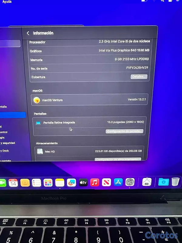 computadoras y laptops - MacBook Pro 2017 5