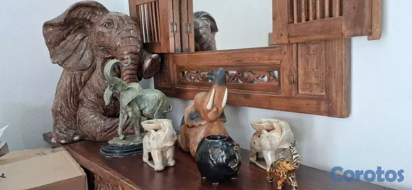 arte y antigüedades - Colección de elefantes decorativos de diferentes t 3