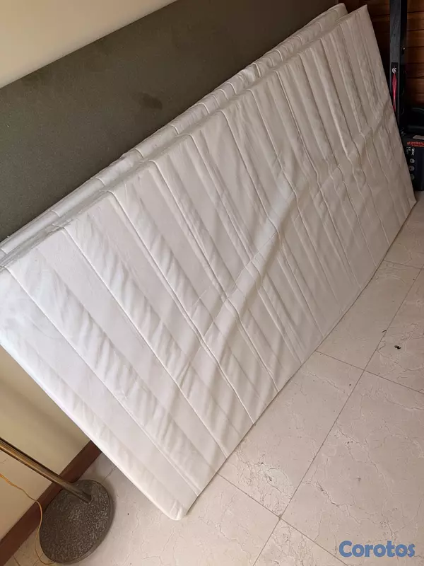 muebles y colchones - Cama Diván con 3 gavetas y 2 colchones Twin, ÅGOTN 4