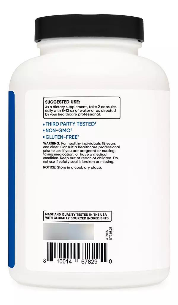 Salud y Equipamiento Médico - Hmb (1000mg) Y Suplemento De Vitamina D3 (4000 Ui)-nutricost 3