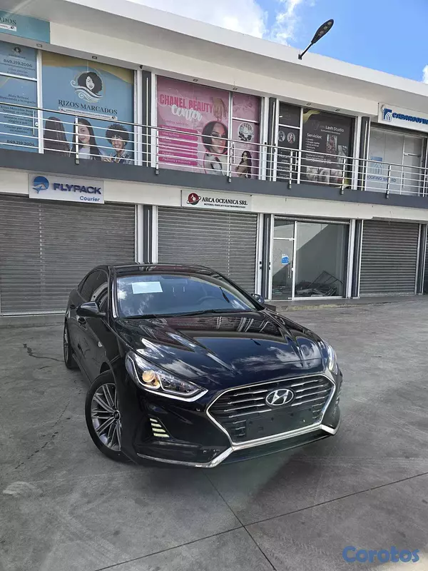 carros - HYUNDAI SONATA NEW RISE 2018 NEGRO GASOLINA 3
