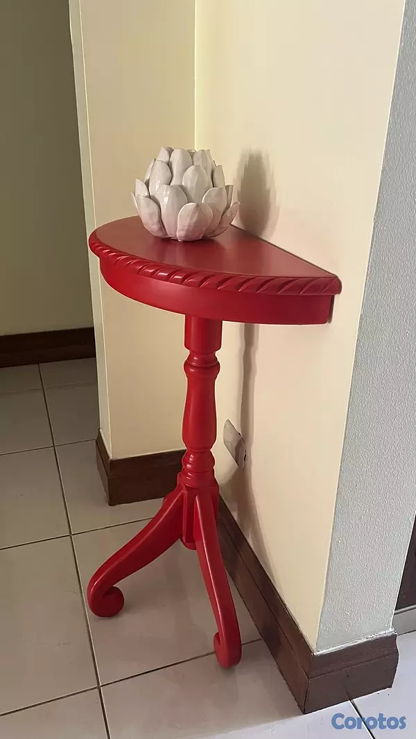 muebles y colchones - Mesa de pared caoba 2