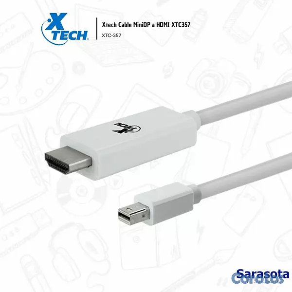 accesorios para electronica - Xtech Cable MiniDP a HDMI XTC357 3