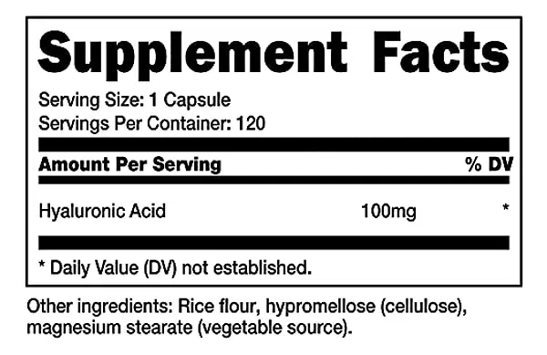 Salud y Equipamiento Médico - Capsulas De Acido Hialuronico -nutricost 100 Mg 2