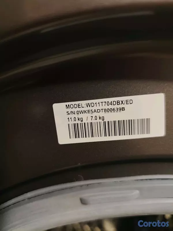 electrodomesticos - Lava/Seca Samsung 11 kg / 7 kg Inverter – Como Nueva 3