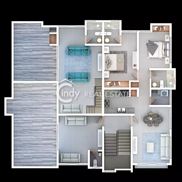 penthouses - Penthouse 192 M2, 3 Habitaciones, Terraza, Estar Familiar, 2 Parqueos 2