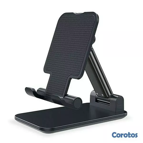 accesorios para electronica - Soporte de teléfono de metal ajustable y plegable para escritorio 3