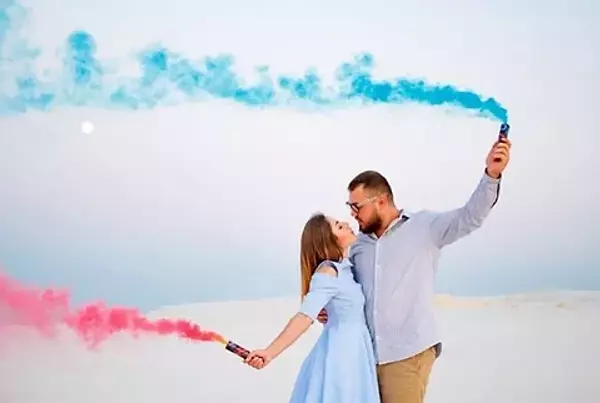 accesorios - Bengala Bomba Gender Reveal Revelacion del sexo smoke bomb humo 3