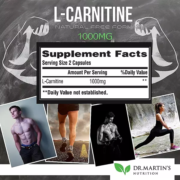 Salud y Equipamiento Médico - L-carnitina Extra Fuerte 1000 Mg Metabolismo 200 Cap 8