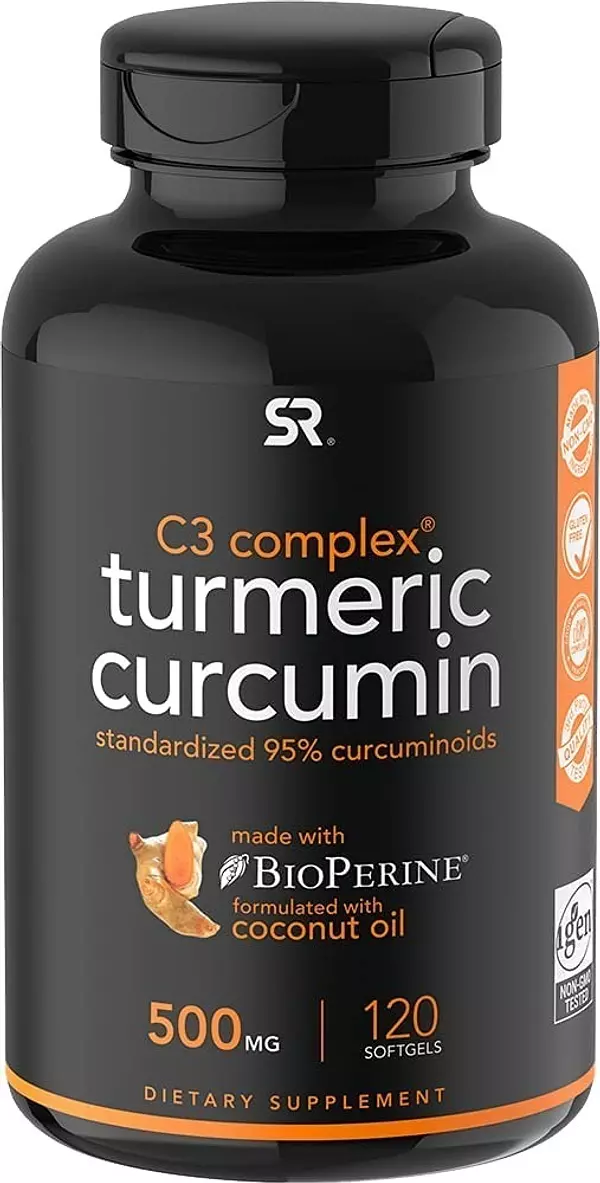 Salud y Equipamiento Médico - Curcuma 500mg 120 capsulas Sports Research 2