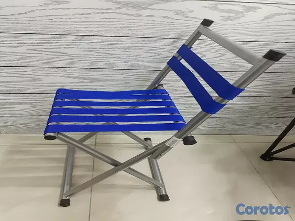 camaras y audio - Silla playera de metal plegable
 6