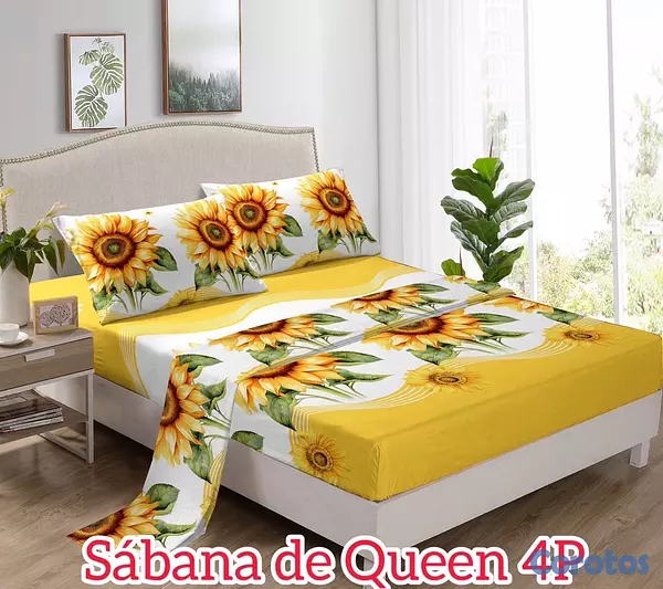 muebles y colchones - juego de sabana 4 piezas para cama de 60  12