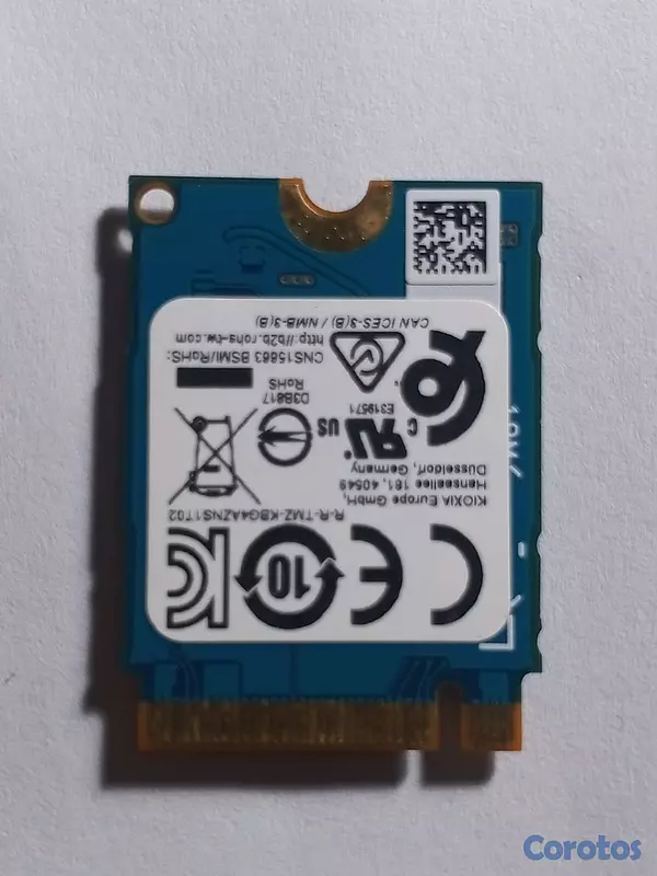computadoras y laptops - Disco Duro Sólido SSD NVMe Kioxia 512GB M.2 2230 (Excelente Estado) 2