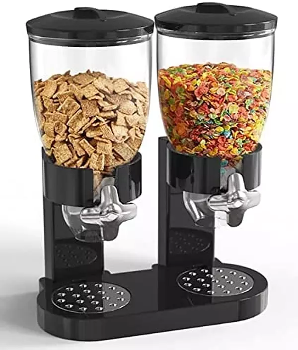 cocina - Dispensador doble de alimentos secos. CEREAL DULCES, GRANOLA, ARROZ, ETC 5