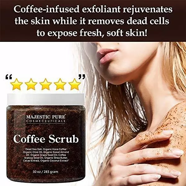 Salud y Equipamiento Médico - Majestic Pure Arabica Coffee Scrub - Exfoliante Corporal Total 2