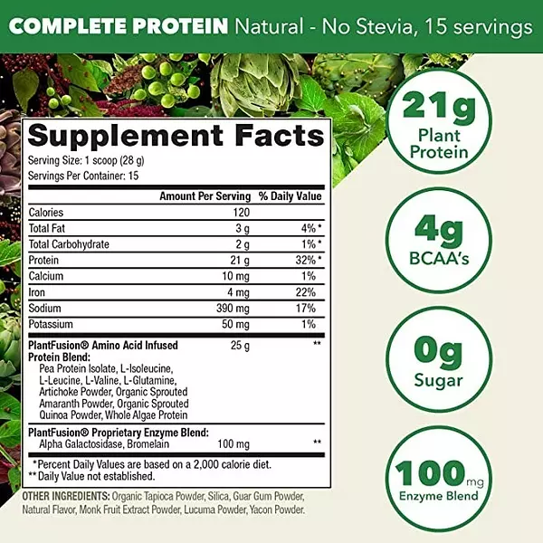 Salud y Equipamiento Médico - Proteina Vegana Natural 420g - G A $678 - G A $714 2