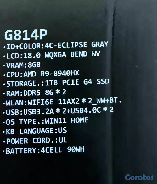 computadoras y laptops - LAPTOP ROG STRIX G18 1TB+16GB RYZEN 9 RTX5070 NUEV 3