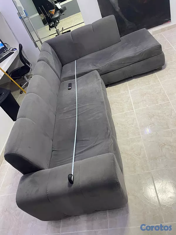 muebles y colchones - mueble en L grande , usado . 3