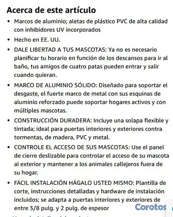 animales y mascotas - Puerta PetSafe Freedom para Mascotas (Aluminio) -  8
