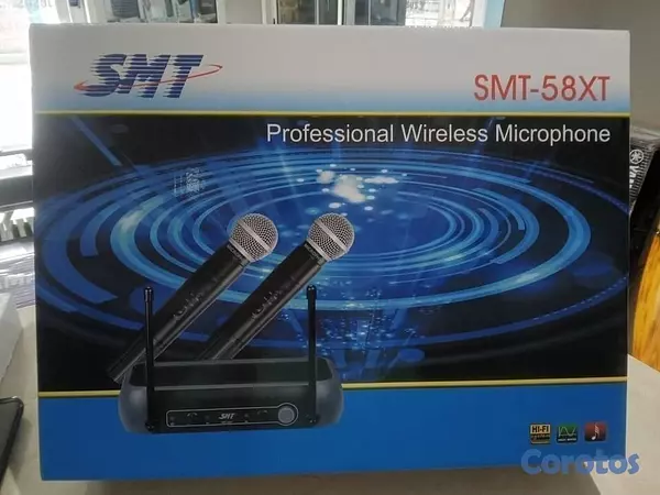 instrumentos musicales - Micrófono Inalámbrico Professional SMT-58XT -Malet 1