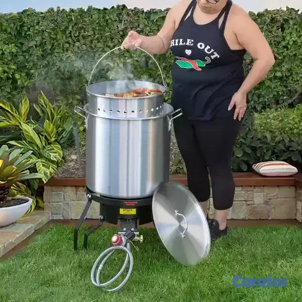 equipos profesionales - Olla en aluminio con estufa incluída 1