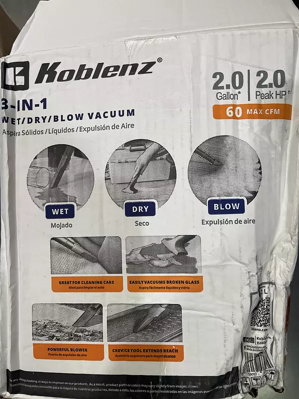 electrodomesticos - Aspiradora Koblenz. 2 galones 3