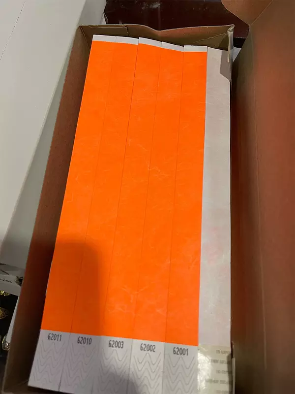taquillas para eventos - Pulseras Tivek 3/4 por 10”.500 Taquilla Para eventos - AL POR MAYOR Y AL DETALLE 1