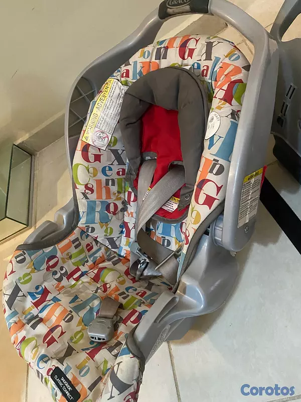 coches y sillas - Car seat Graco con su base. Para bebé. 6