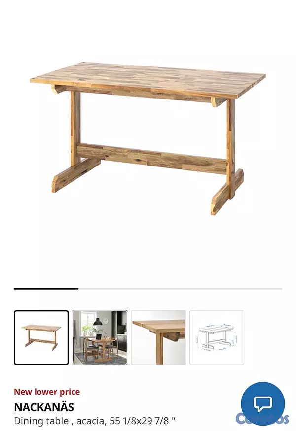 muebles y colchones - Mesa Nackanas 2